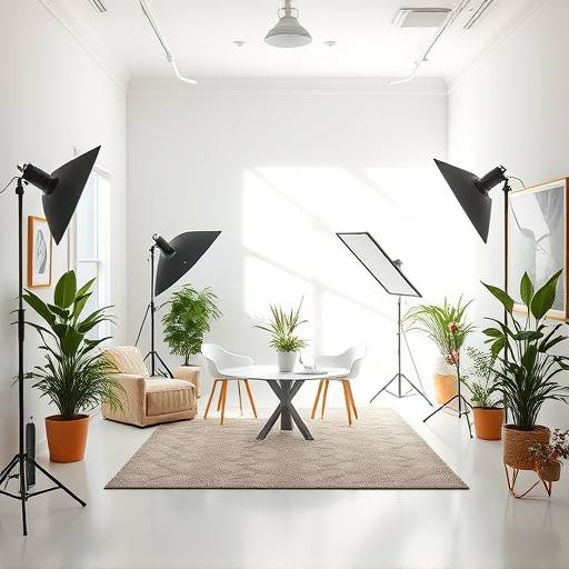 Bright and airy photo studio with natural light in the Design District