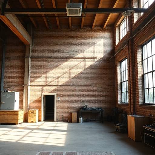 Modern industrial film location with exposed brick in the Dallas Arts District